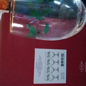 Lenox holiday ice Bev. Glasses